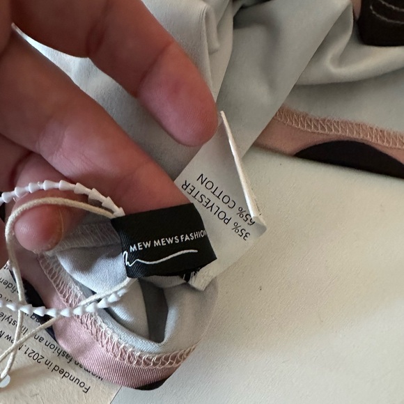 Mew Mew Ishi Black Dot Printed Form Fitting Women’s Maxi Dress In Blush NWT S - Picture 13 of 16